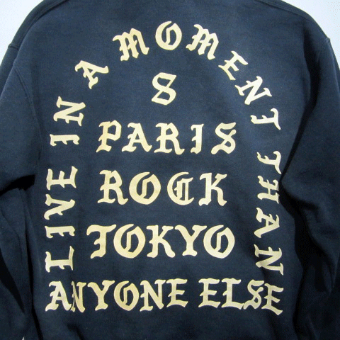 ★+8 PARIS ROCK Tokyo プラスエイト パリスロック トーキョー "LIVE IN A MOMENT" HOODIE★ユニセックス Lサイズ_画像2