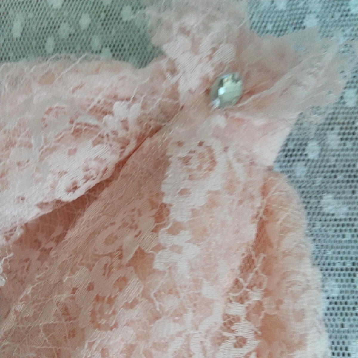 リカちゃんの服★ハンドメイド★ピンクレース４段の豪華なドレス（バラ）の画像6