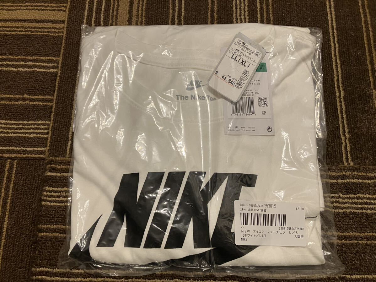 NIKE L/S TEE ナイキ ロンT アイコン フューチュラ ロゴ ブラック 長袖 Tシャツ CI6292-100の画像3