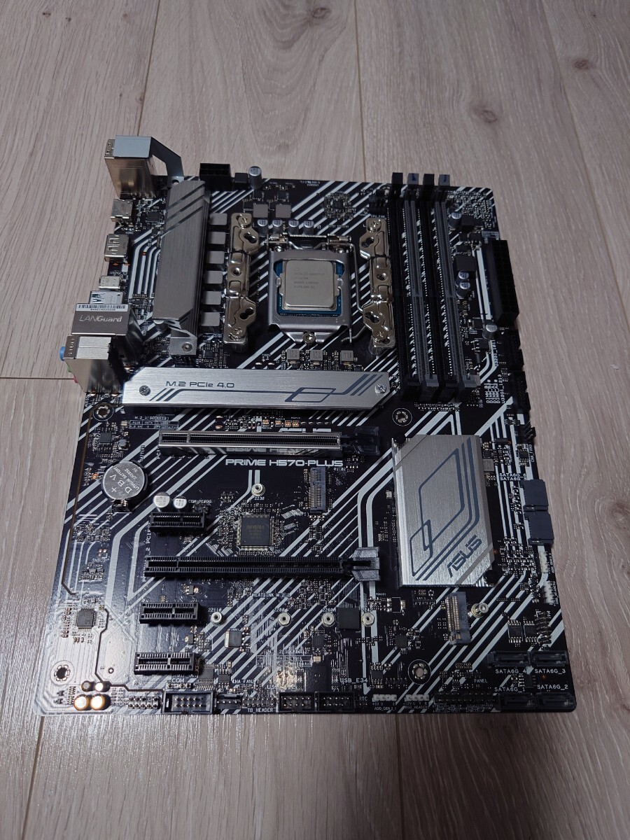 ASUS PRIME H570-PLUS ATX マザーボード ＋ Intel core i7 11700 2.5Ghz 搭載 中古の画像1