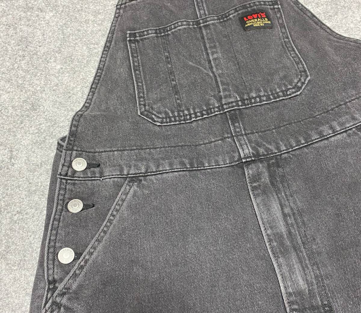 新品◇LEVIS リーバイス◇S(US)◇リラックス ストレート OVERALLS オーバーオール HEAVY METAL HEARTS 