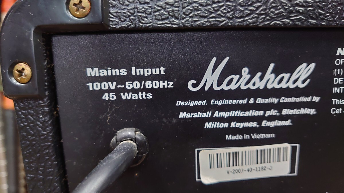  junk treatment YAMAHA Yamaha Marshall MG15DFX guitar amplifier 100V 50/60Hz 45W Marshall Yamaha music trailing corporation 