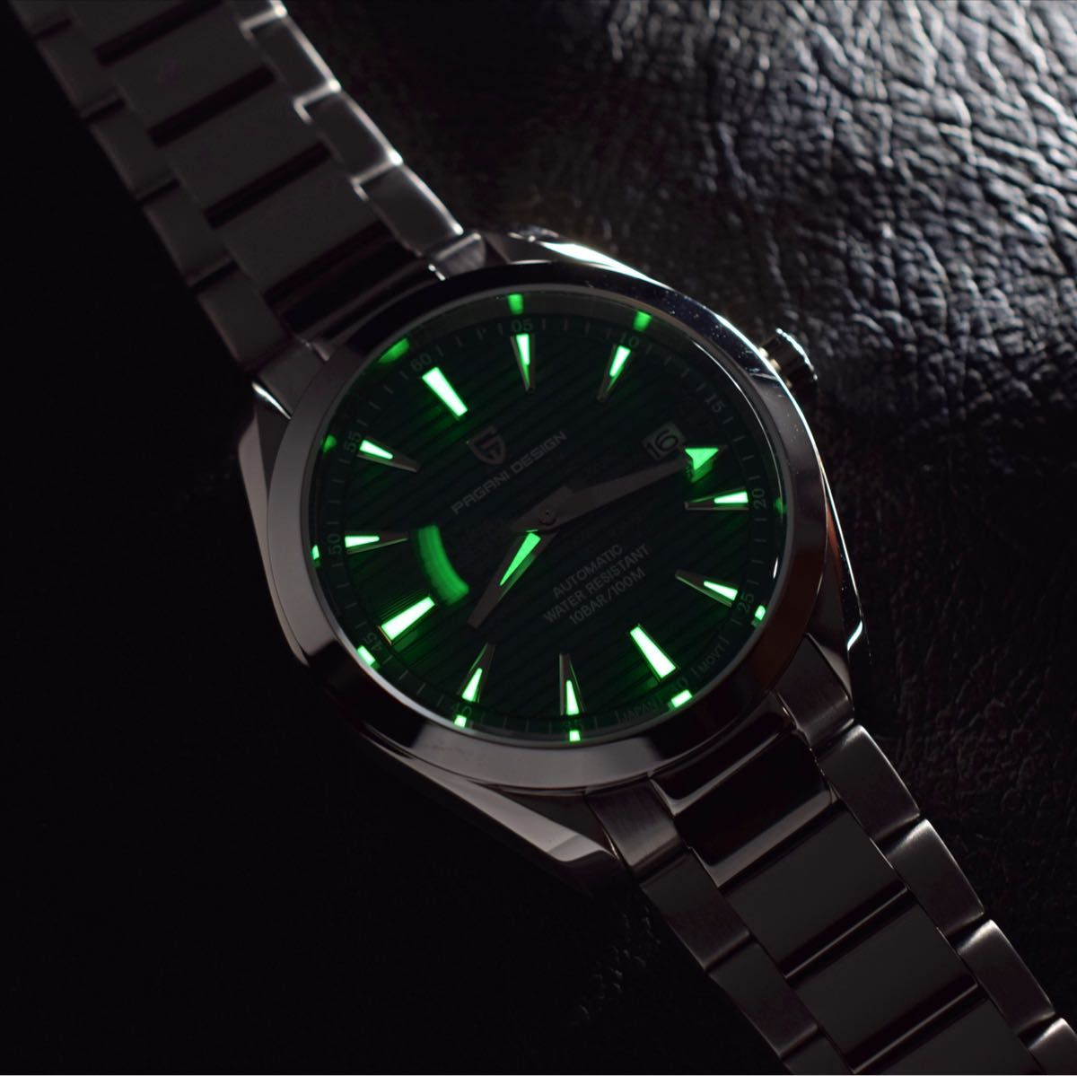 メンズ腕時計 PAGANI 機械式 メカニカルウォッチ オマージュ シンプル 緑 シーマスター ダイバーズ セイコー SEIKO