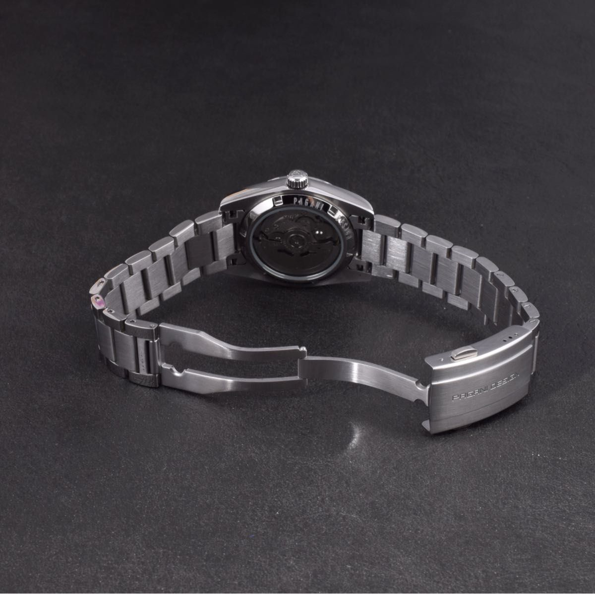 腕時計 メンズ レディース ユニセックス 36mm ベイ シンプル 水色文字盤 ブラックベイ 小さい