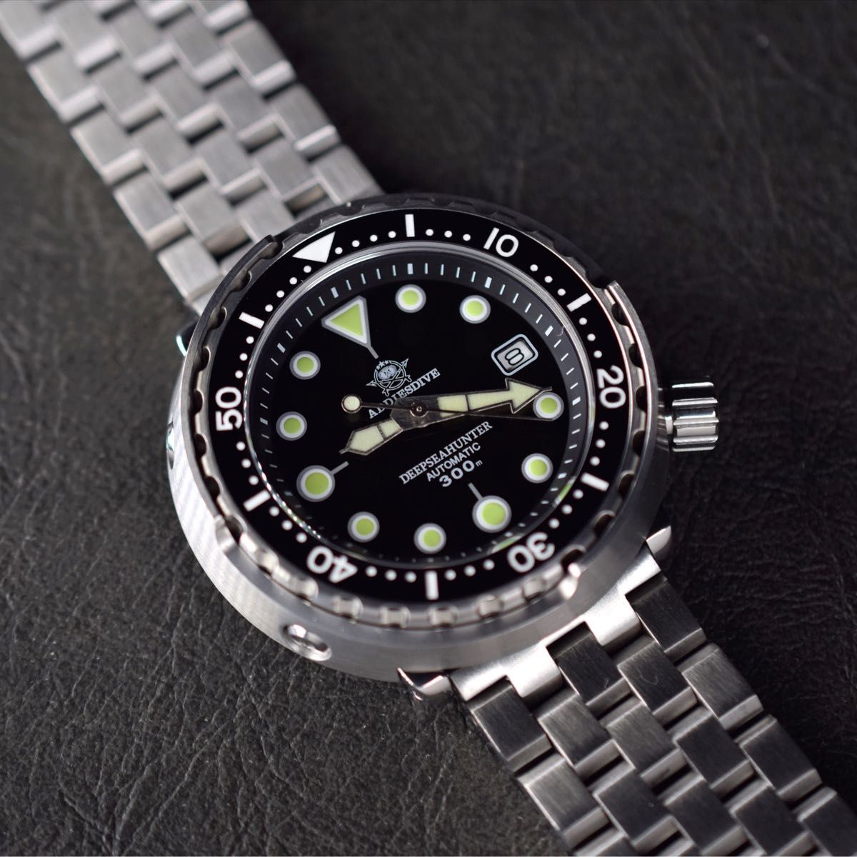 メンズ腕時計 ダイバーズウォッチ ツナ缶 腕時計 機械式 潜水 海 川 デカ厚 オマージュ  ダイバー