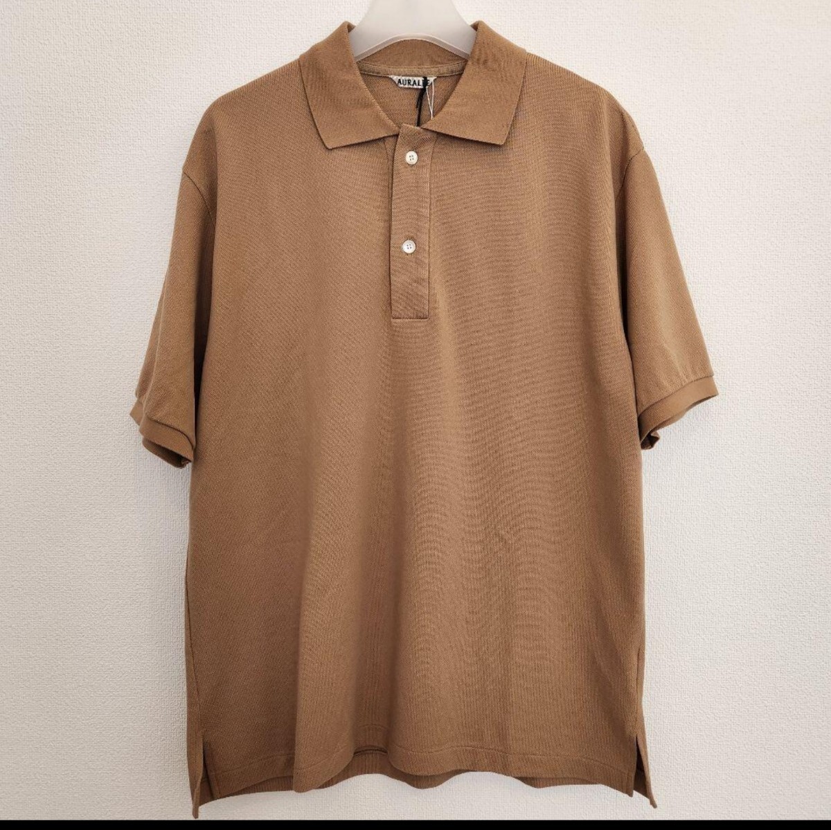 AURALEE　オーラリー 23SS　SUPER FINE COTTON PIQUE BIG POLO　SIZE 4　A23SP01SK　ポロシャツ_画像3