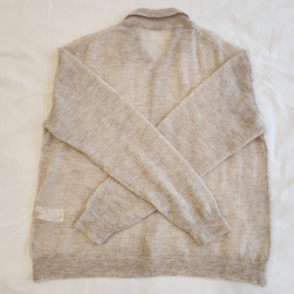 AURALEE オーラリー 23AW KID MOHAIR SHEER KNIT CARDIGAN SIZE 5 A23AC01FG モヘヤニット カーディガン リラックスフィットの画像4