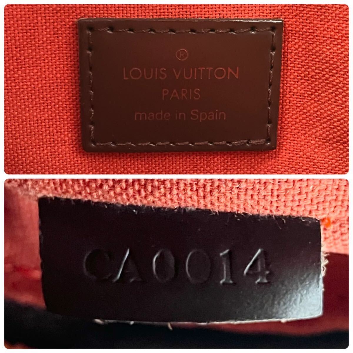 【希少・極美品】ルイヴィトン LOUIS VUITTON ダミエ オラフMM ショルダーバッグ 斜め掛け エベヌ ブラウン メンズ レザー N41441 A4 PC _画像9