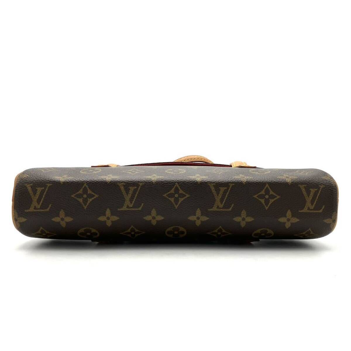 【1円スタート♪/極美品】LOUIS VUITTON ルイ ヴィトン モノグラム ソナチネ M51902 ハンドバッグ レザー ブラウン 手提げ ミニバッグの画像6