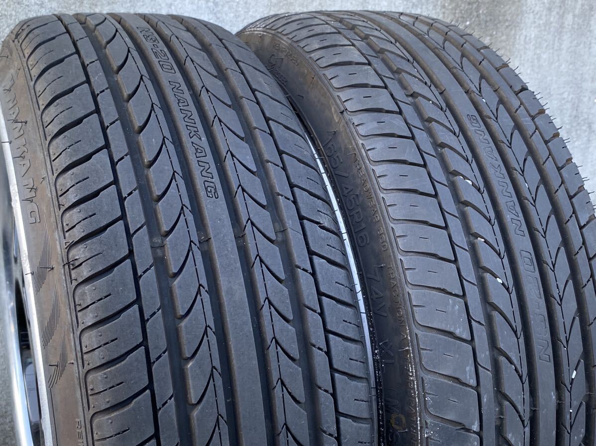 【美品 バリ溝】SSR MS1-R 16in 6J 6,5J +45 PCD100 ナンカン165/45R16 N-BOX ワゴンR タント ステラ ムーブ アルトスペーシア 軽自動車_画像9