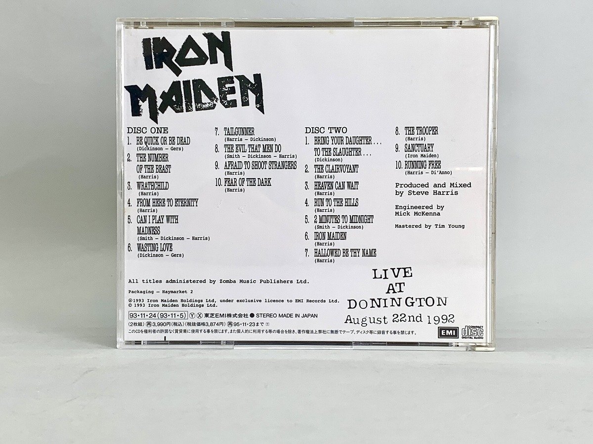 音楽CD IRON MAIDEN アイアンメイデン モンスターズ・オブ・ロック 1992[19378_画像2