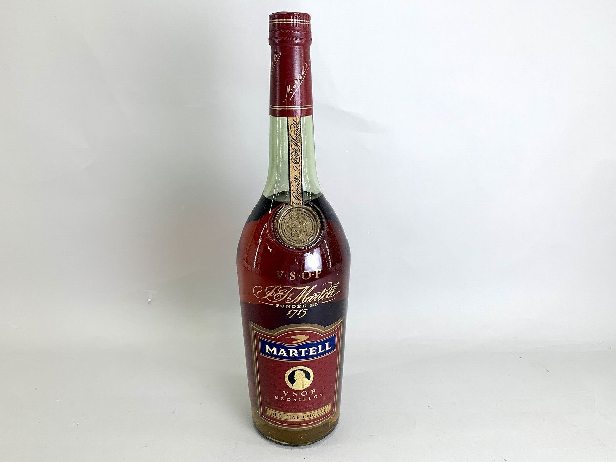  old sake brandy MARTELL Martell VSOPme large yon Old fine red label 1000ml[03-3641