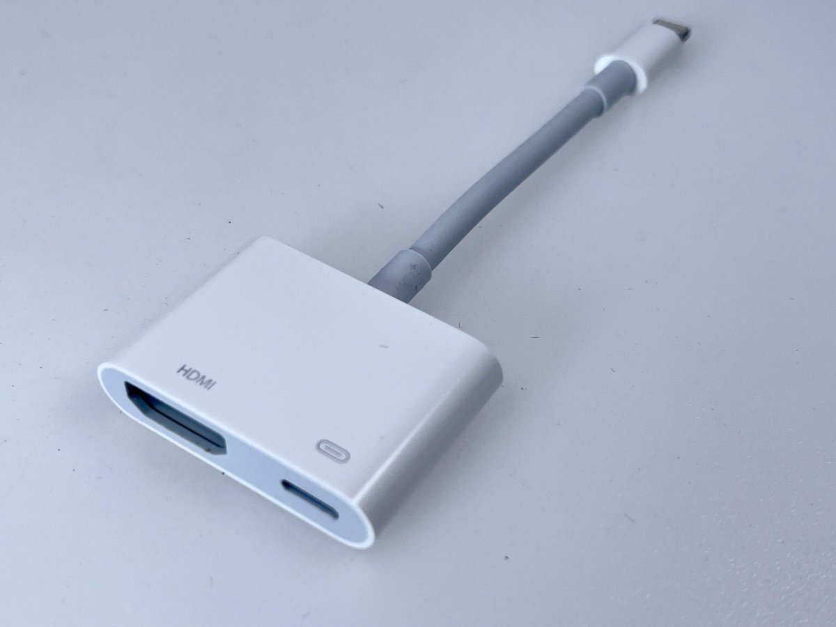 Apple Lightning to Digital AV Adapter アップル ライトニング デジタルAVアダプター MD826AM/A 中古[19475の画像2