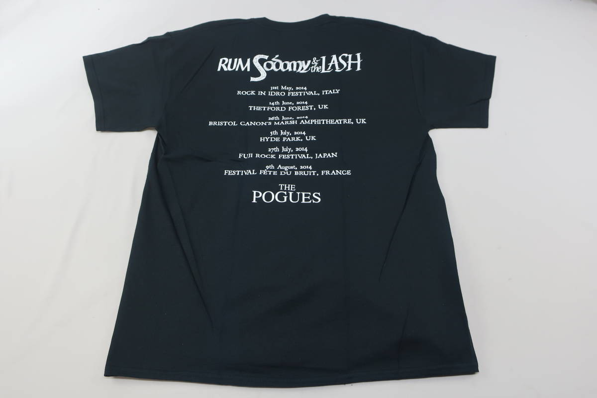 ★パケット発送/同梱・値下不可【送400円】6535 THE POGUES ポーグス メンズ バンドTシャツ カットソー ロック 綿100％ L 黒の画像9