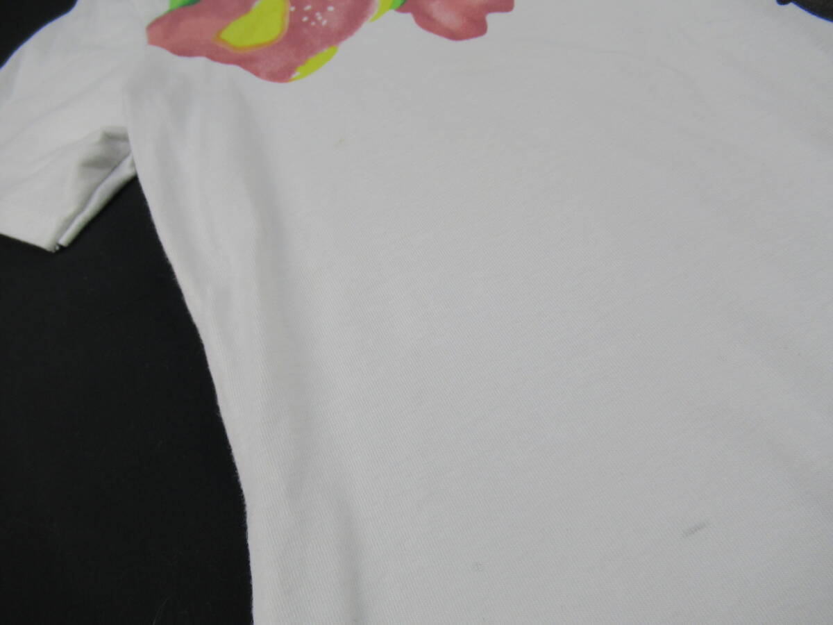 ★パケット発送/同梱不可【S送400円】1176 Christian Dior クリスチャンディオール フランス製 レディース Tシャツ 白×マルチ F 40の画像7