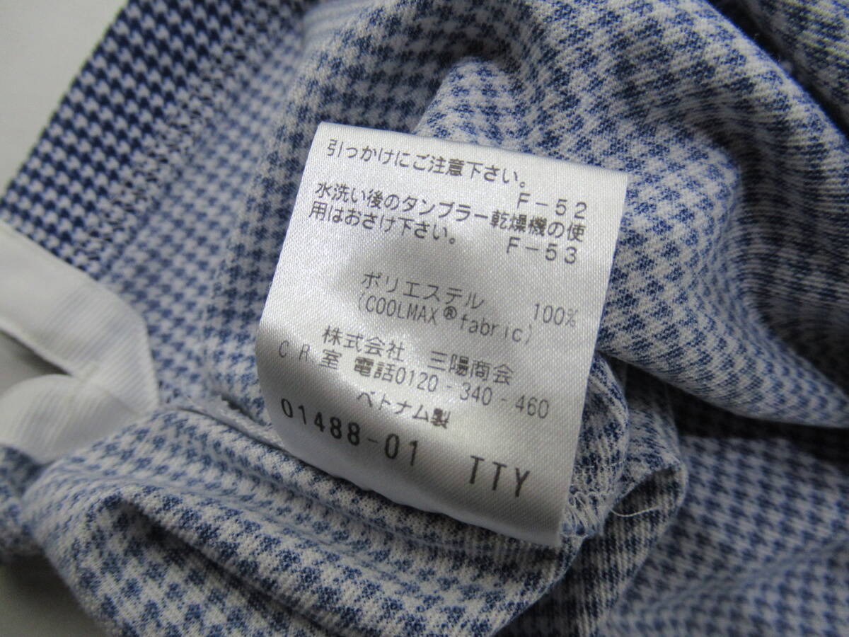 【送900円】　209　MACKINTOSH FHILOSOPHY　マッキントッシュフィロソフィー　メンズ　半袖ポロシャツ　総柄　38　ポリエステル100％_画像6