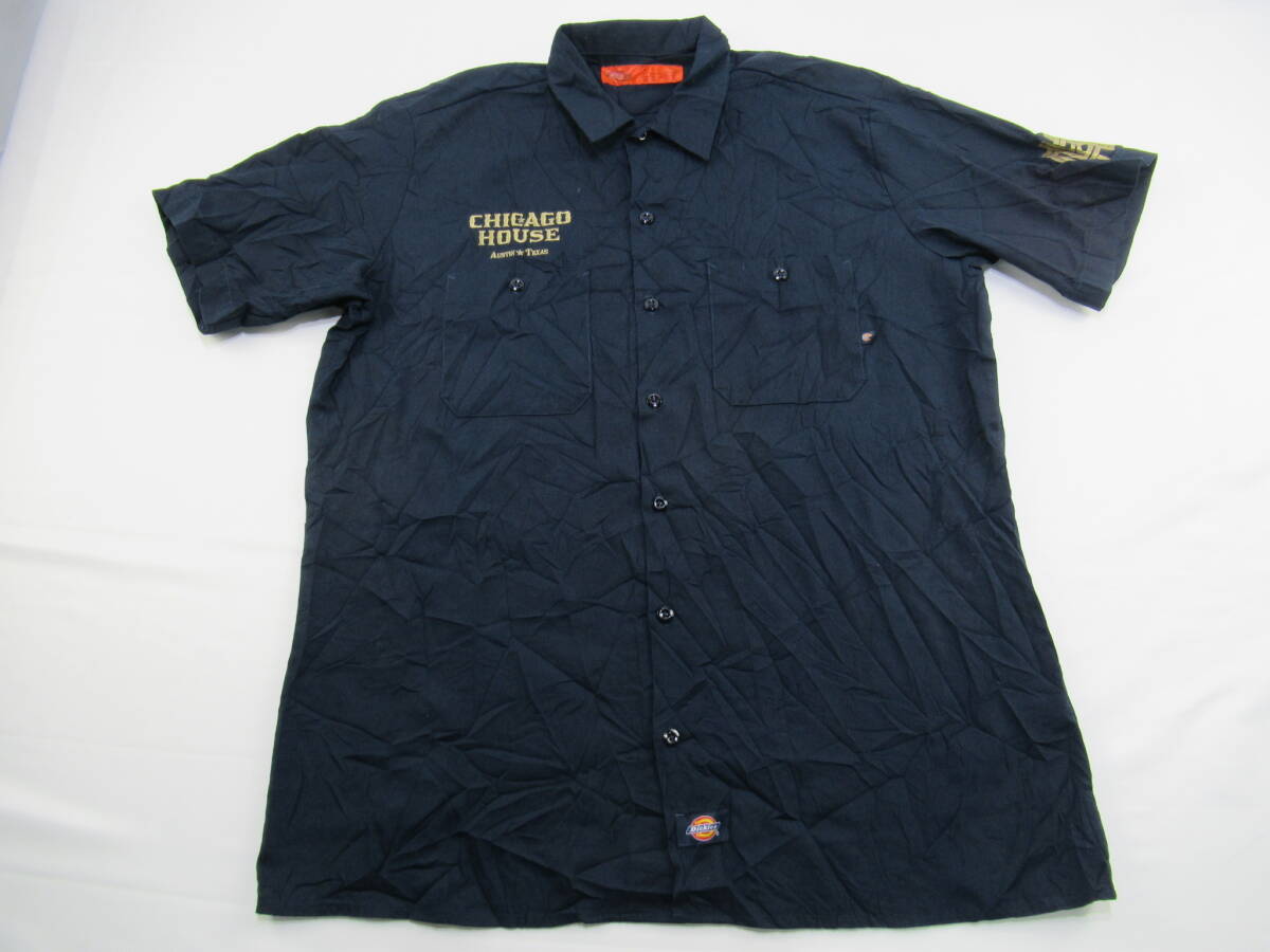 【送900円】 833 卸売 インポート古着 Dickies ディッキーズ③ ワークシャツ 半袖 L XL 5枚組 無地 企業ロゴ  バラ売り不可の画像5