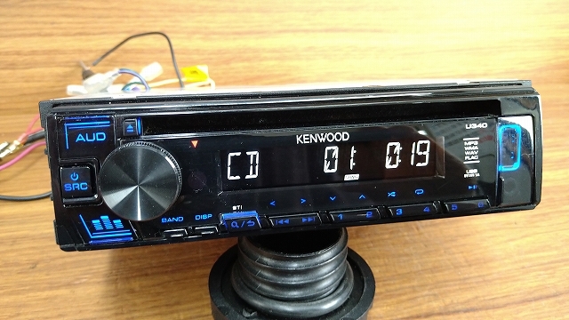 U340L 1DIN KENWOOD CDプレーヤー ラジオ USBの画像4