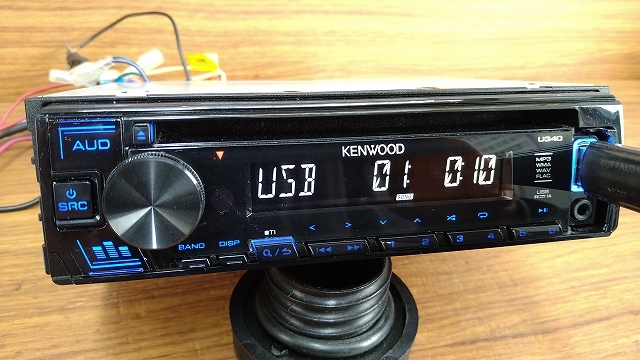 U340L 1DIN KENWOOD CDプレーヤー ラジオ USBの画像2
