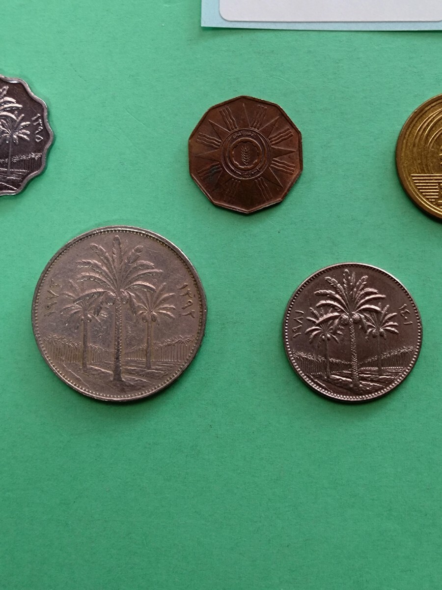 外国コイン イラク (Rー６３９) ２５０フィルス硬貨 １００フィルス硬貨 他おまとめ ８枚の画像8