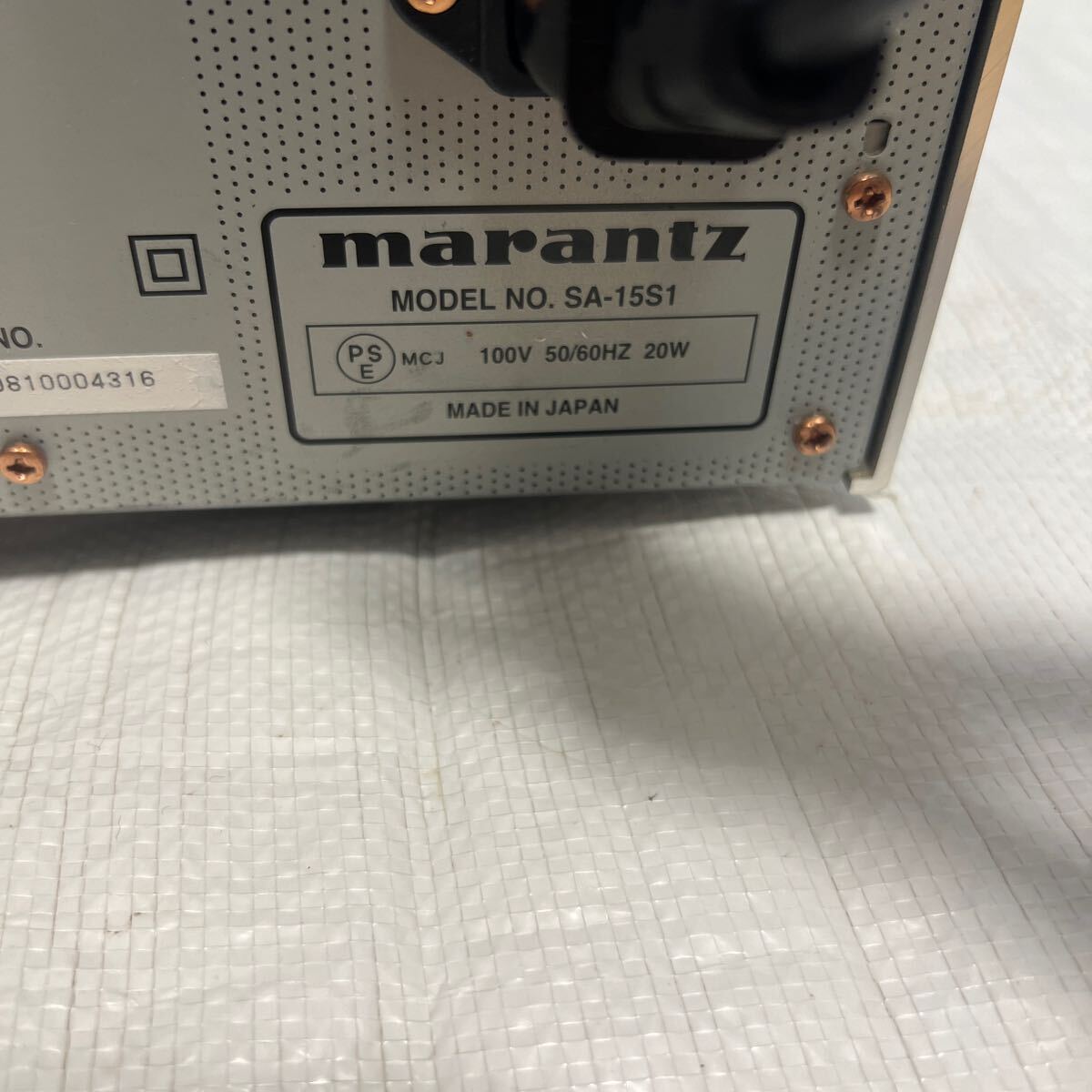 MARANTZ マランツ SACDプレーヤー SA-15S1 2008年製 現状品の画像7