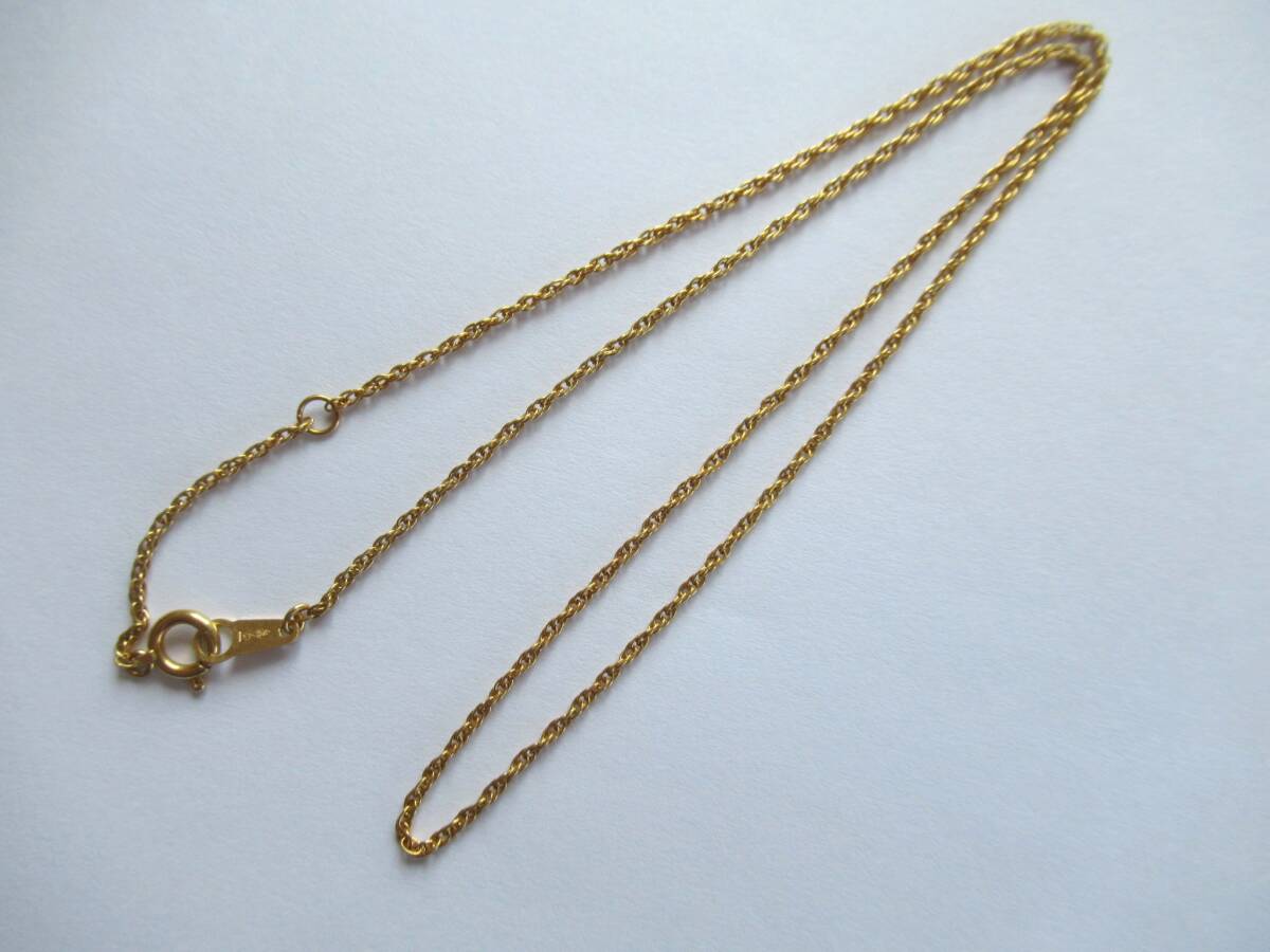 全ての K18 750刻印 18金 ネックレス 2.5g 40cm イエローゴールド