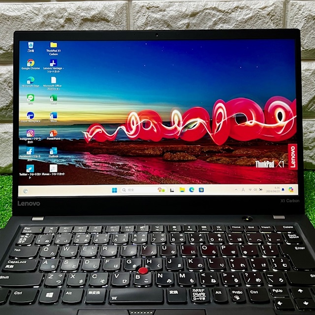 * excellent beautiful goods * highest grade high-spec![ Lenovo ThinkPad X1 Carbon ]Corei7-7600U!NVMeSSD512GB!RAM16GB! height resolution 2K(2560×1440)/ camera 