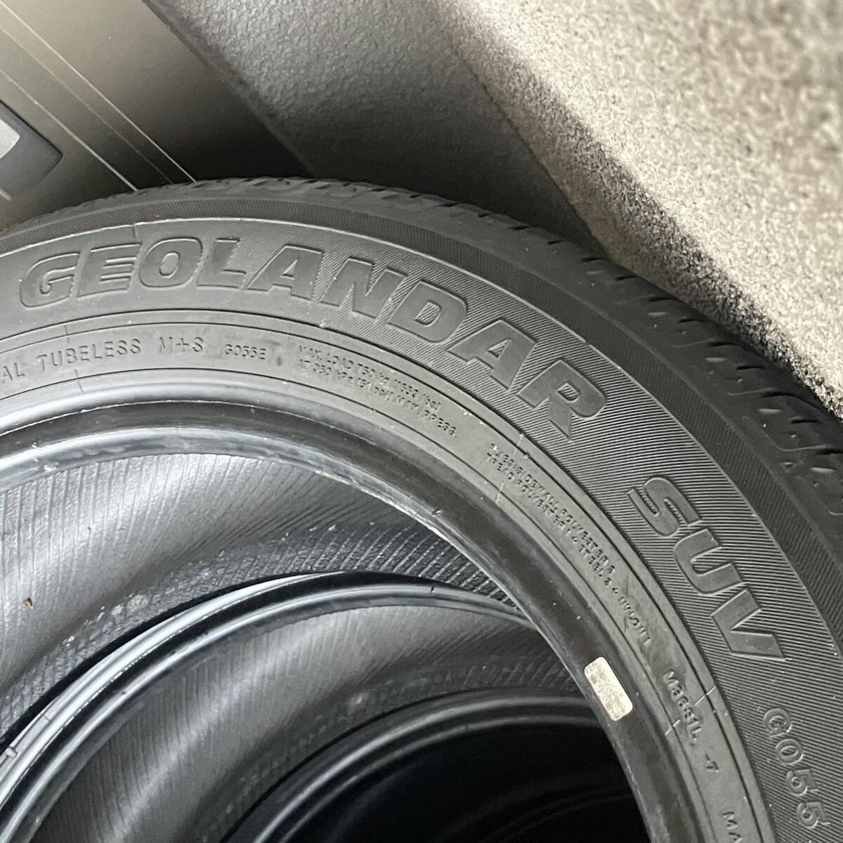 【良品】ヨコハマ ジオランダー SUV G055 225/55R18 2019年50週製造 4本セットの画像5