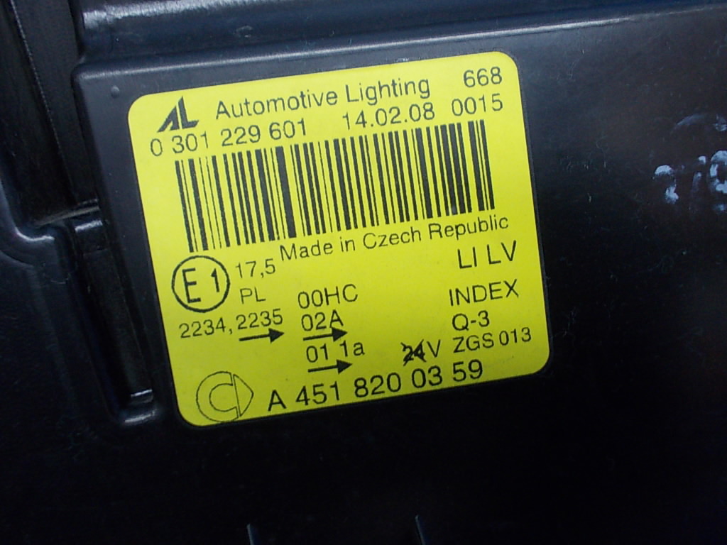 CBA-451331/スマートフォーツークーペ 左ヘッドライト/左ヘッドランプ/プロジェクター/Automotive Lightingの画像10
