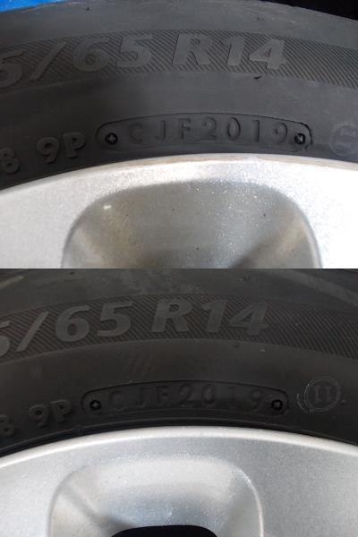 ★中古★フィアット500★ABA-31212■175/65R14■タイヤ、純正スチールホイール4本SET_画像5