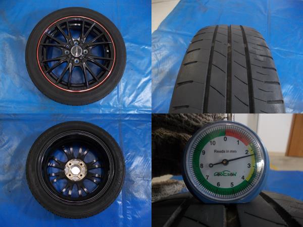 ★中古★■軽自動車■タント/ワゴンＲ/EKワゴン/デイズ/N-BOX等の軽■165/55Ｒ15■15×4.5J+45PCD100-4Hホイール4本set_画像8