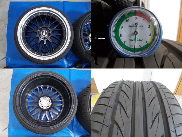 ★中古★■BBS風メーカー不明20x8.5J/20x10J■245/30ZＲ20 93W/255/30ZＲ20 92W/PCD114.3/5穴/OFF不明■4本setの画像8