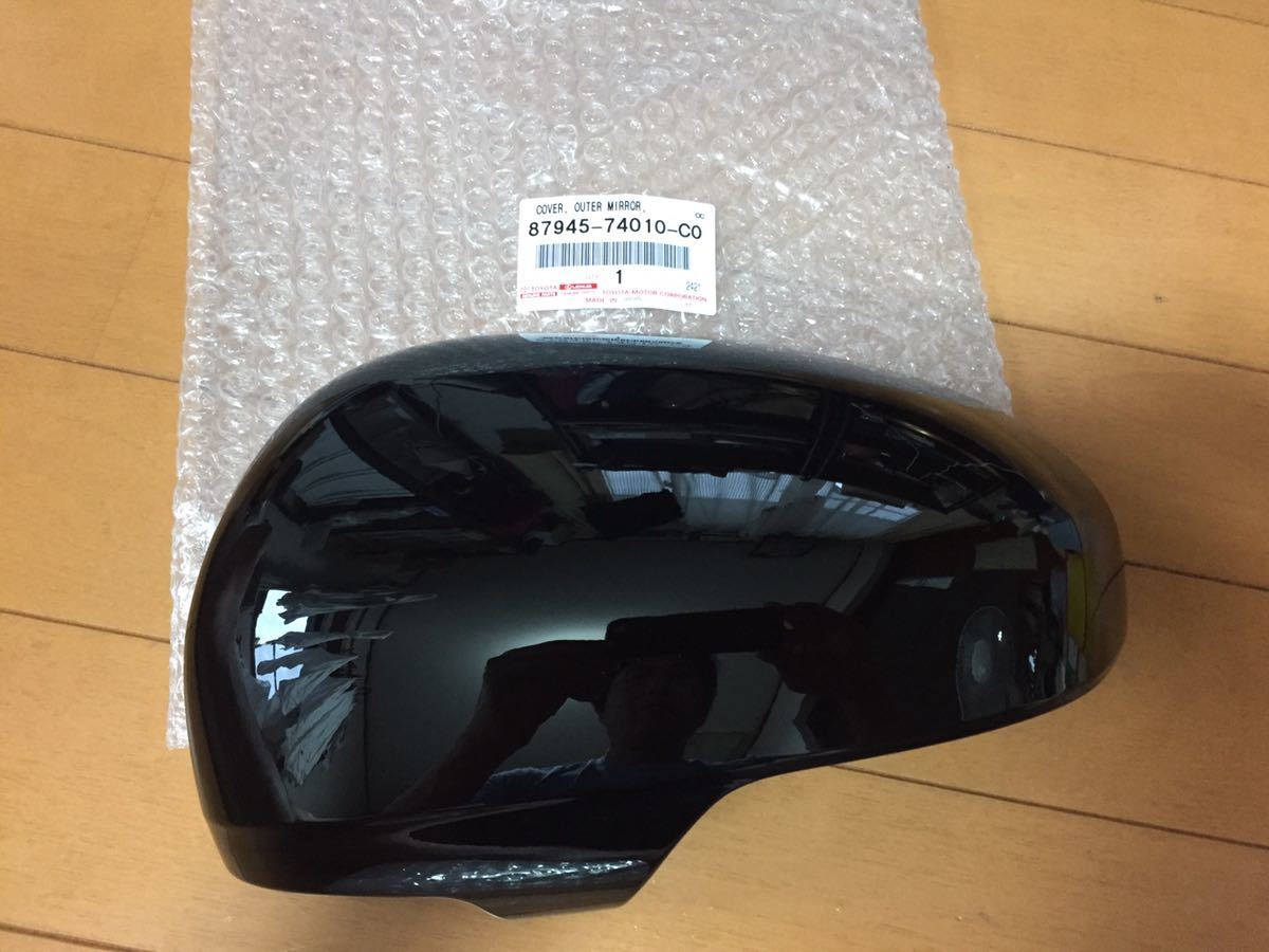 新品 トヨタ 純正 プリウスα ZVW40 ZVW41 左 ドアミラーカバー ブラック 黒 202 各種カラー対応OKの画像2