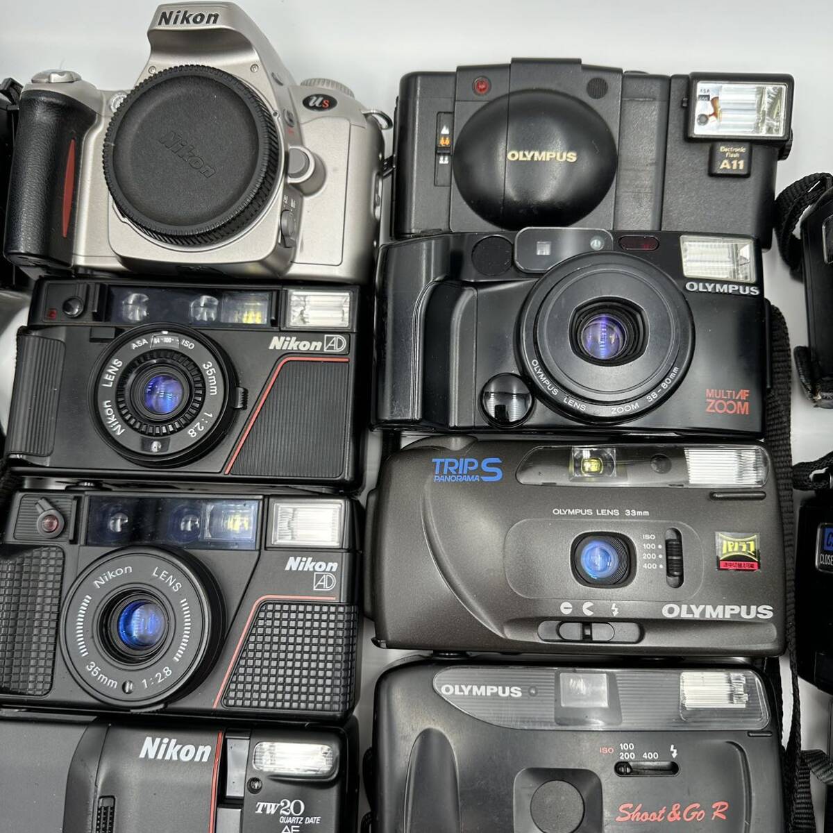 1円　ジャンク フィルムカメラ33台 Canon Nikon OLYMPUS RICOH Pentax Fujifilm MINOLTA ほか 動作未確認 現状品 部品取り_画像5