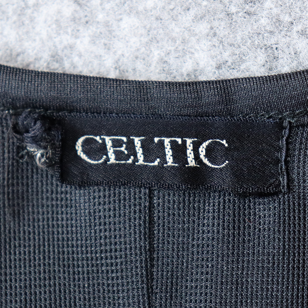 セルティック CELTIC ノースリーブ ランダム プリーツ ロング ボリューム ワンピース 袖なし ブラック レディース マキシ丈 9号 M sizeの画像5