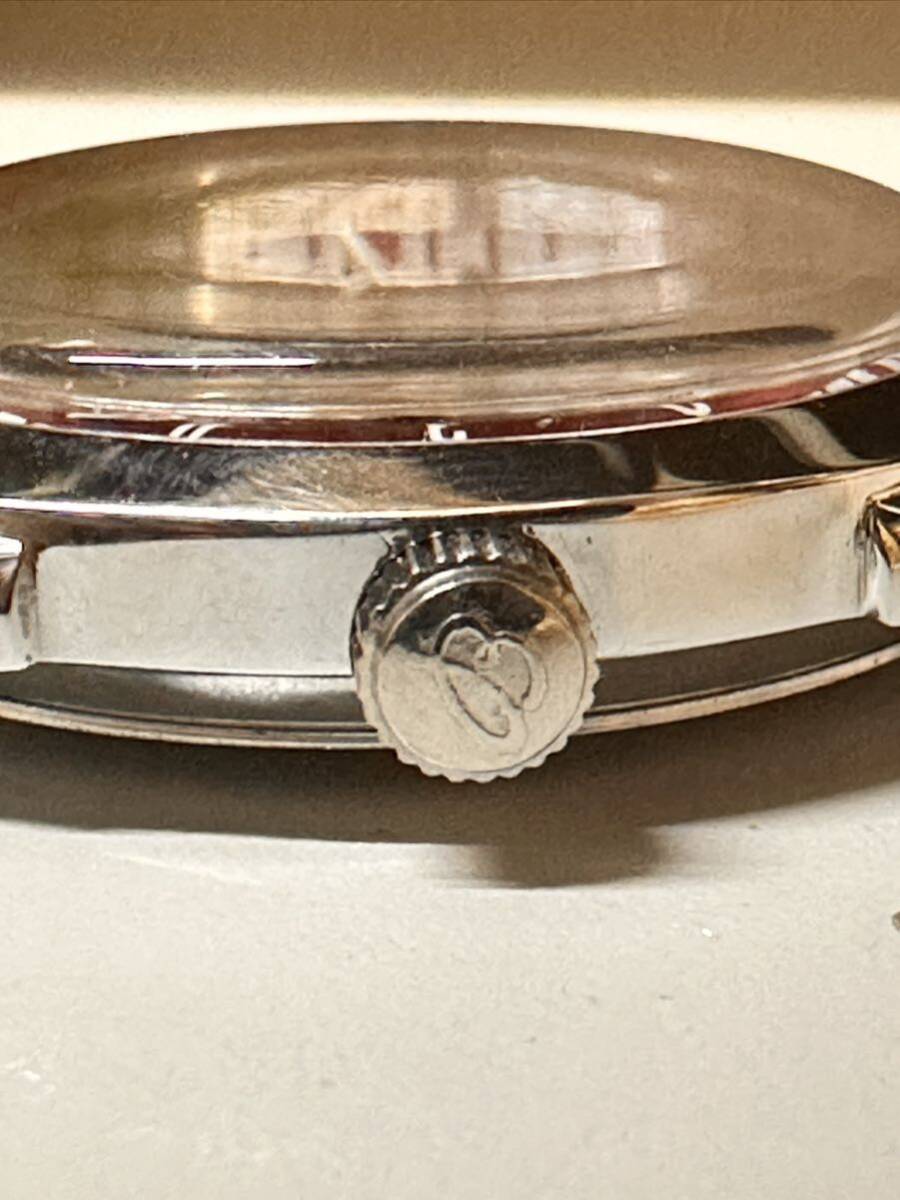 ヴィンテージ ブライトリング BREITLING 赤文字盤 手巻き ユニセックス腕時計 ショックプルーフ ムーブメント 17jewels スイス製 再生品の画像9
