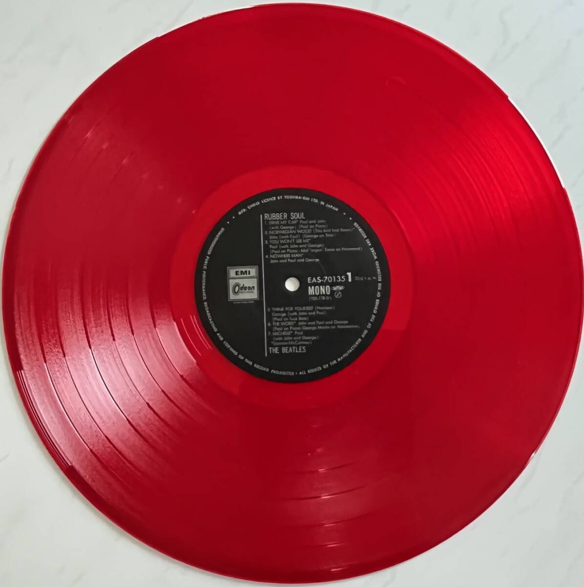 ラバーソウル MONO 赤盤の画像1