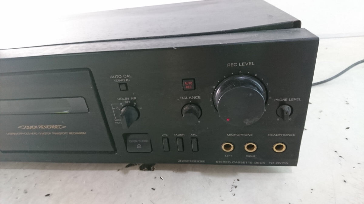 a4-185 # cassette deck SONY Sony TC-RX715 audio equipment 