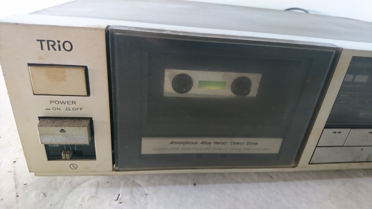 a4-208 ■TRiO ステレオ カセット テープデッキ KX-880 トリオ KENWOOD カセットデッキ　オーディオ機器_画像2