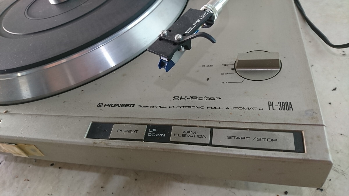 a5-013 ■パイオニアPL-380A　PLLクオーツダイレクトレコードプレーヤー　オーディオ機器_画像3