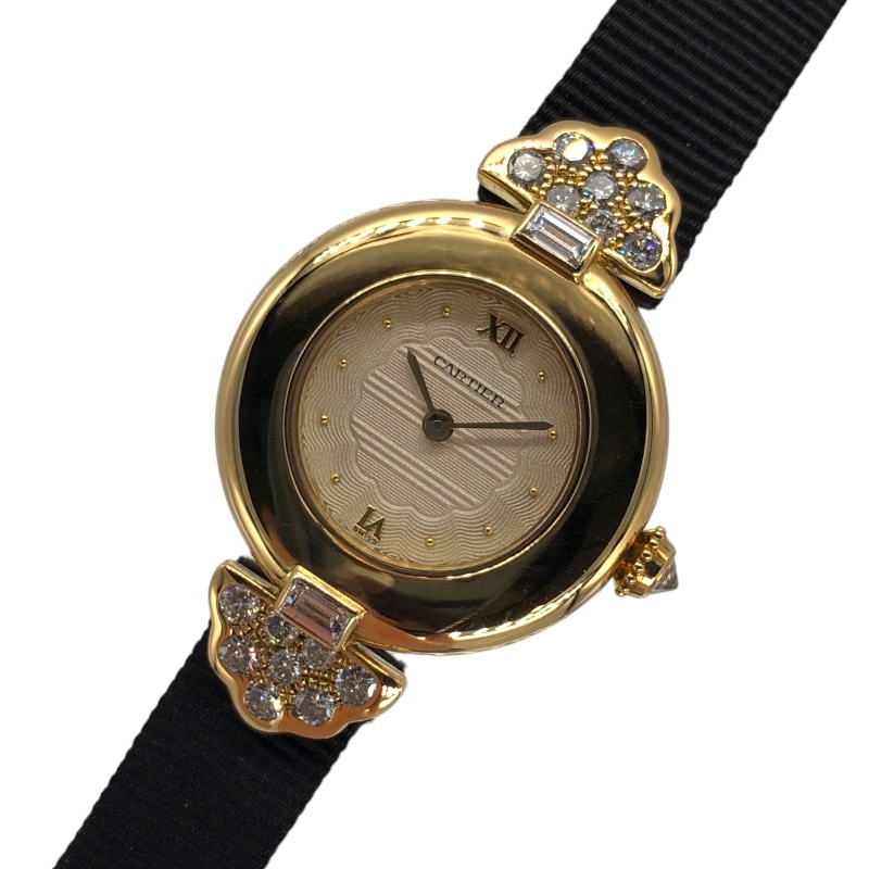 カルティエ Cartier コリゼナティヴァ WB107631 シルバー K18YG 腕時計 レディース 中古_画像1