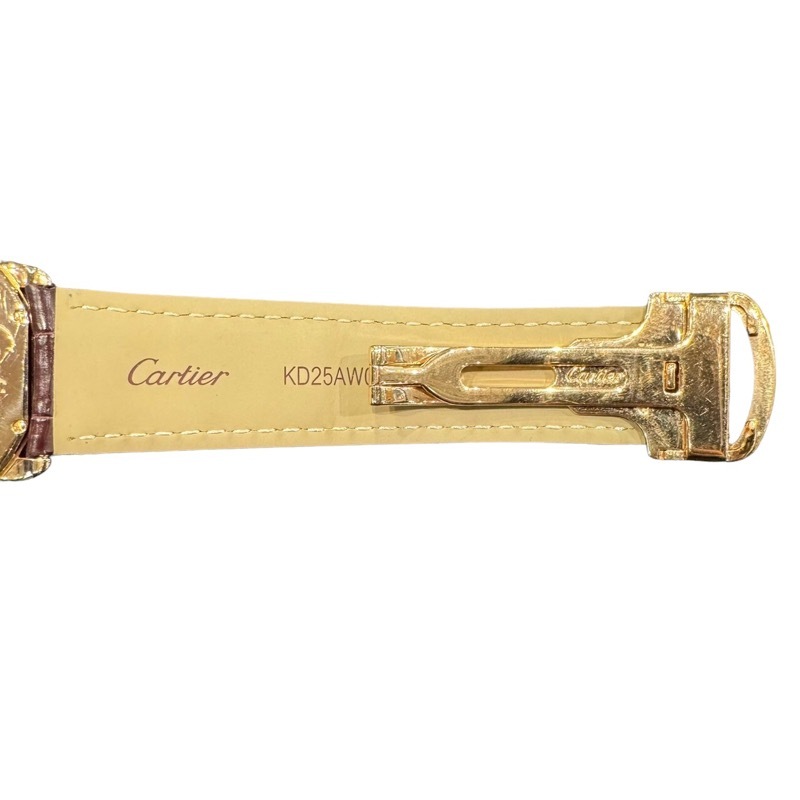  Cartier Cartier long do Louis Cartier LM WR000651 K18 pink gold wristwatch men's used 