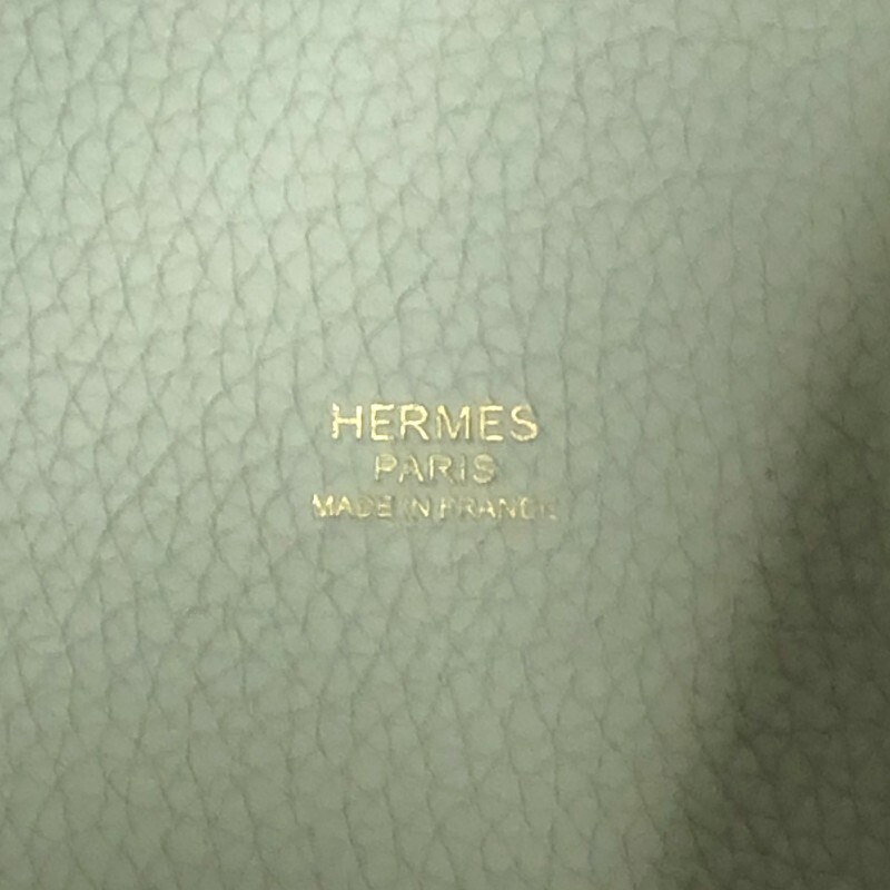 エルメス HERMES ピコタンロックPM B刻 グリネヴェ ゴールド金具 トリヨンクレマンス ハンドバッグ レディース 中古の画像7