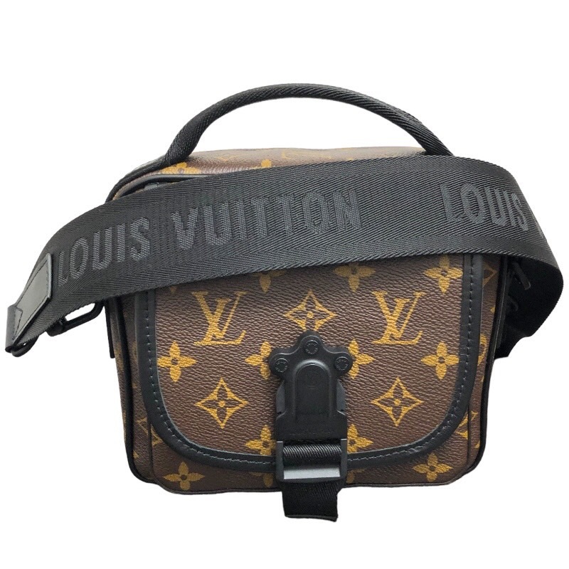 ルイ・ヴィトン LOUIS VUITTON クエスト・メッセンジャー ブラウン モノグラムマカサー ショルダーバッグ メンズ 中古_画像1