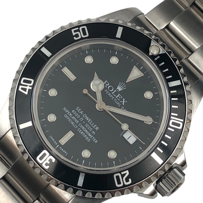 ロレックス ROLEX シードゥエラー 16600 P番 ブラック ステンレススチール 腕時計 メンズ 中古_画像1