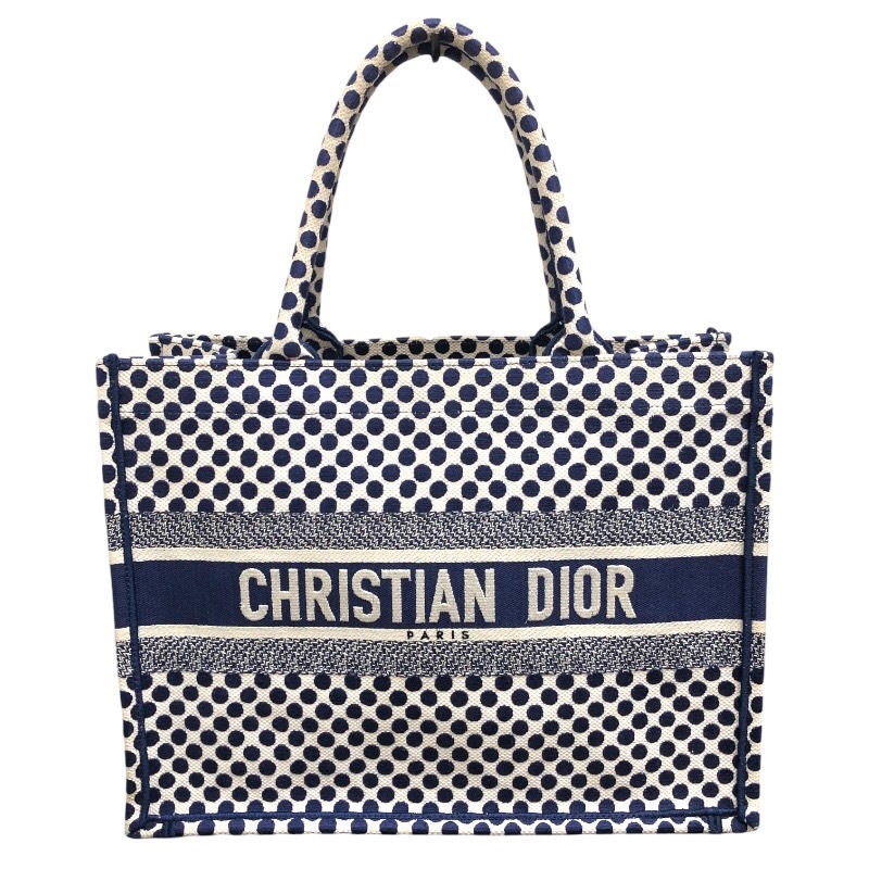 クリスチャン・ディオール Christian Dior ブックトートミディアムM1296Z グレー/オブリークジャガード キャンバス/刺〓トートバッグ 中古_画像1
