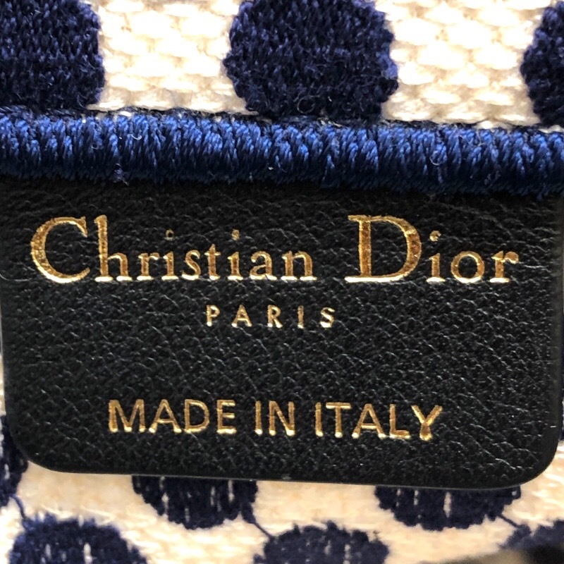 クリスチャン・ディオール Christian Dior ブックトートミディアムM1296Z グレー/オブリークジャガード キャンバス/刺〓トートバッグ 中古_画像5