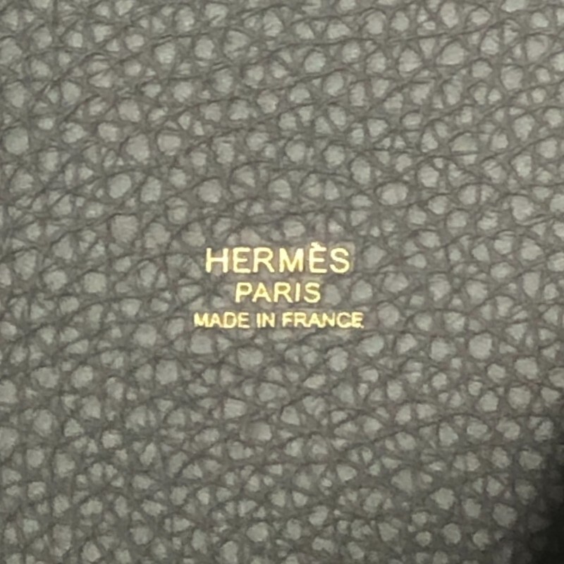 エルメス HERMES ピコタンロックPM U刻印（2022年製） グリメイヤー ゴールド金具 トリヨンクレマンス ハンドバッグ レディース 中古_画像6