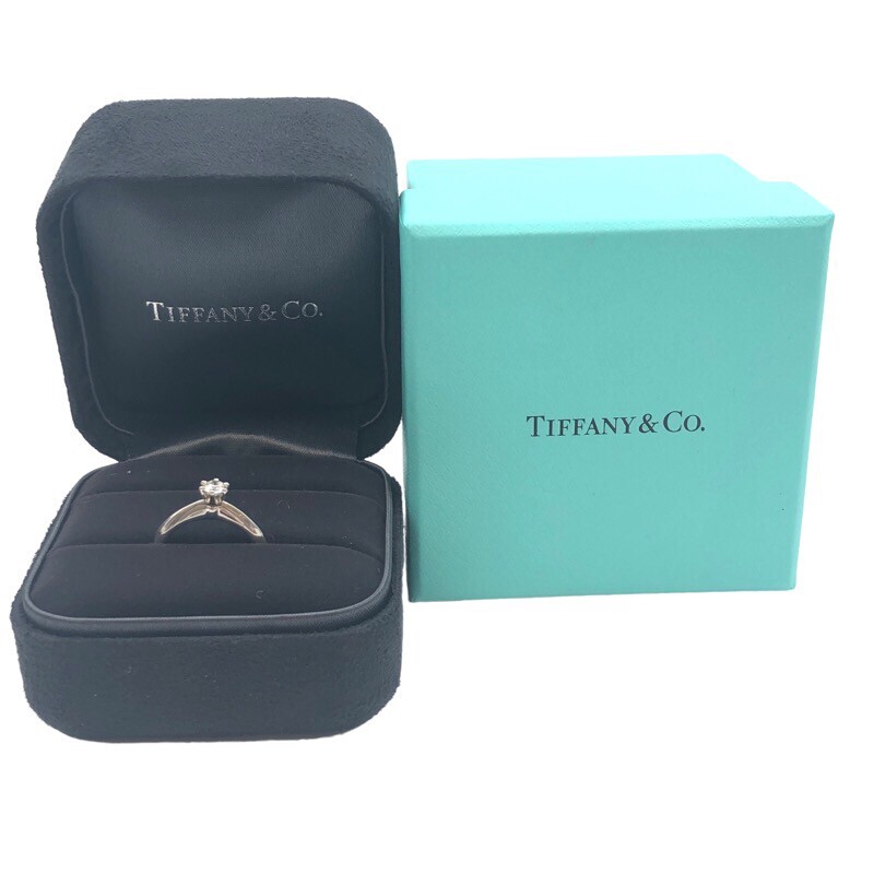 ティファニー TIFFANY＆CO ソリティアリング Pt950 #7 D0.21ct Pt950プラチナ ジュエリー 中古_画像6