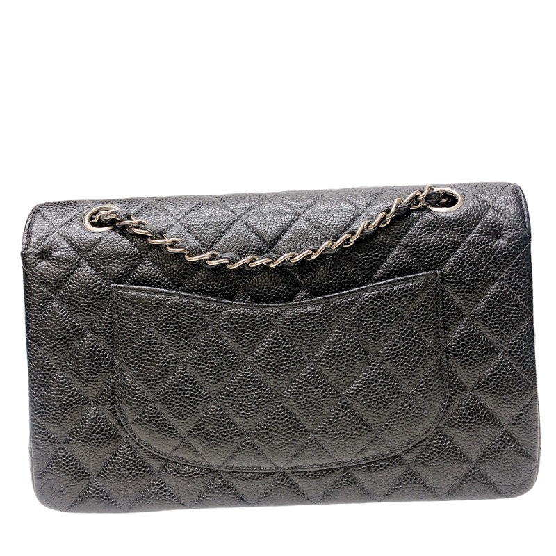 シャネル CHANEL マトラッセ25 A01112 ブラック/SV金具 キャビア/SV金具 ショルダーバッグ レディース 中古_画像2